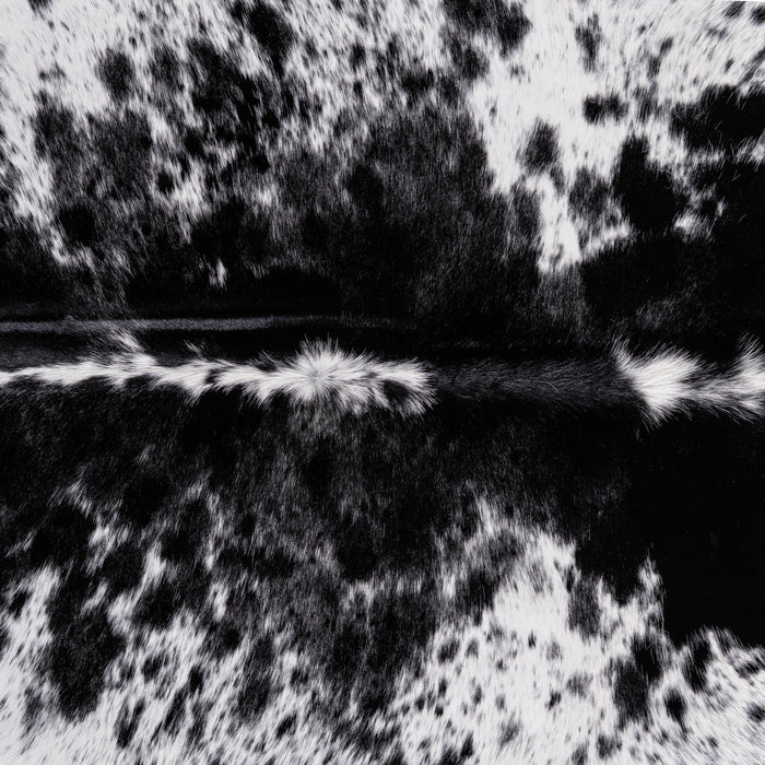 Brazilian Black Salt and Pepper Cowhide Rug Size 7'11" L x 7'6" W 3214