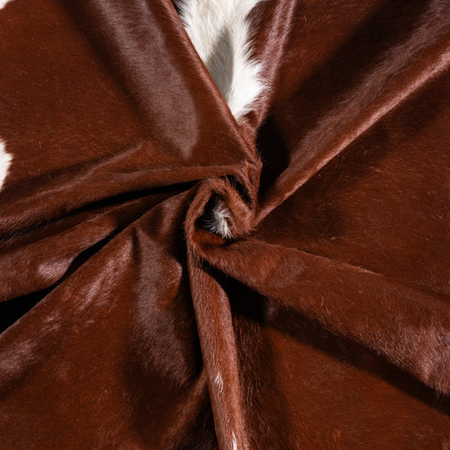 Brazilian Hereford Cowhide Rug Size 7'5" L x 6'6" W 3243