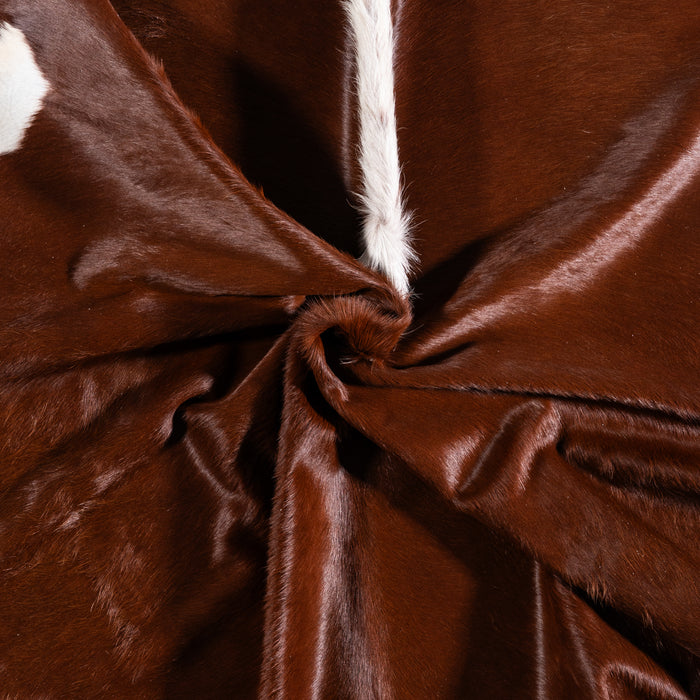 Brazilian Hereford Cowhide Rug Size 7'6" L x 6'9" W 3244