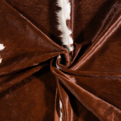 Brazilian Hereford Cowhide Rug Size 7'4" L x 6'10" W 3245