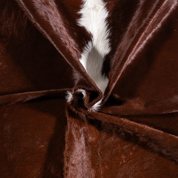 Brazilian Hereford Cowhide Rug Size 7'1" L x 6'2" W 3249