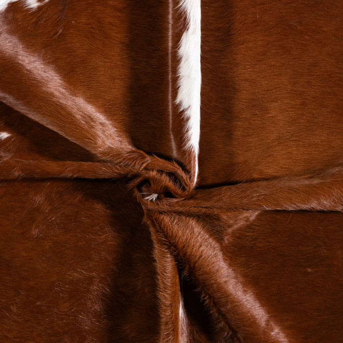 Brazilian Hereford Cowhide Rug Size 7'4" L x 7'1" W 3252