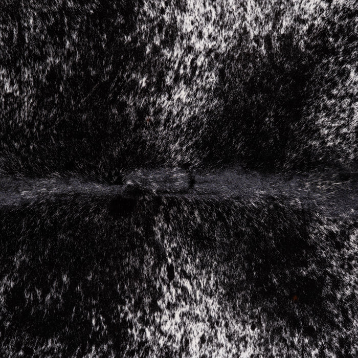 Brazilian Black Salt and Pepper Cowhide Rug Size 7'5" L x 5'9" W 3279