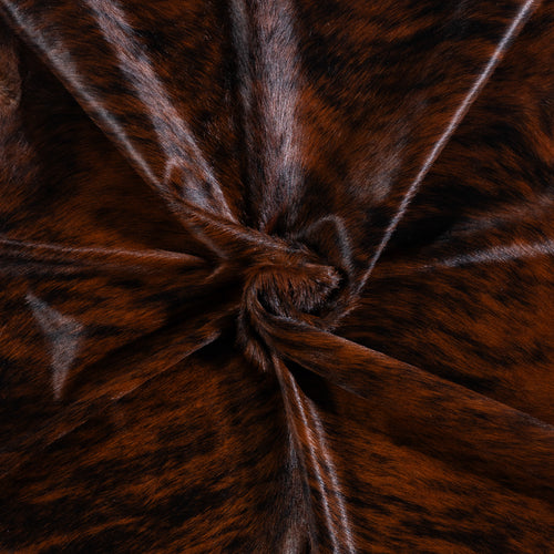 Brazilian Dark Brindle Cowhide Rug Size 7'0" L x 6'4" W 3320