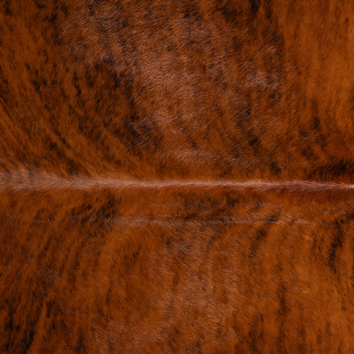 Brazilian Brindle White Belly Cowhide Rug Size 7'8" L x 6'10" W 3339