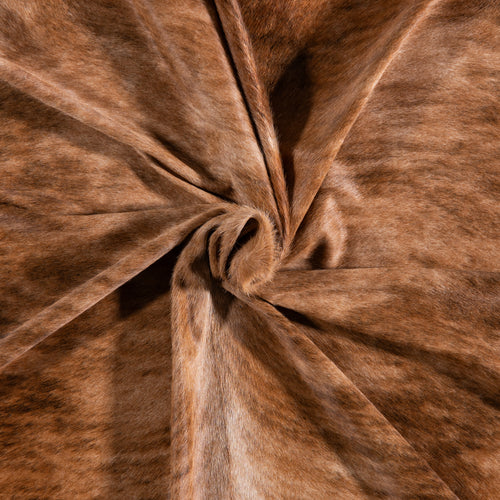 Brazilian Brindle White Belly Cowhide Rug Size 6'11" L x 7'3" W 3342