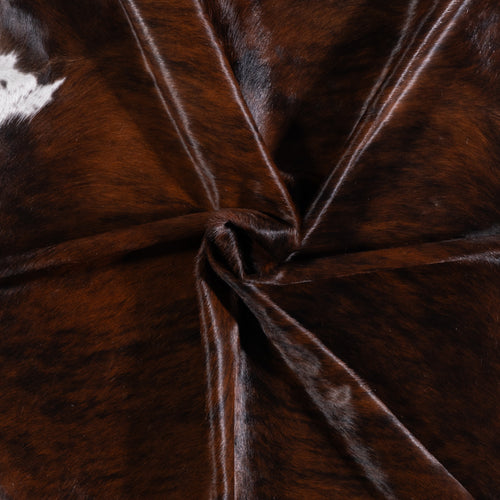 Brazilian Brindle White Belly Cowhide Rug Size 7'9" L x 7'1" W 3348