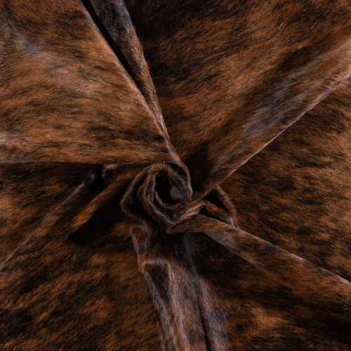 Brazilian Dark Brindle Cowhide Rug Size 6'10" L x 6'6" W 3374