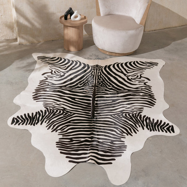 Zebra Spine Cowhide Rug