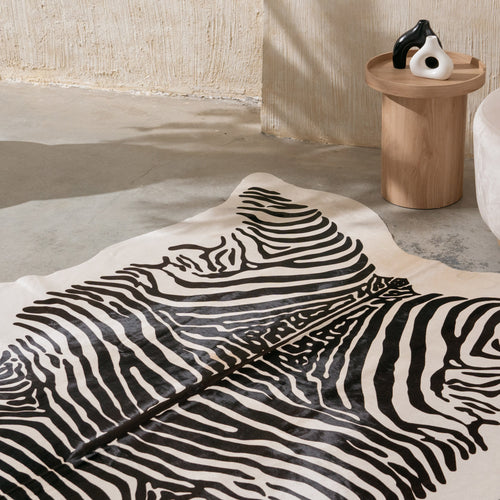 Zebra Spine Cowhide Rug