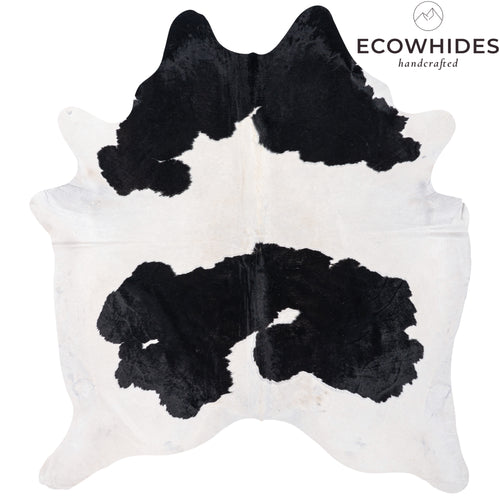 Brazilian Black and White Cowhide Rug Size 6'10" L x 6'10" W 2005