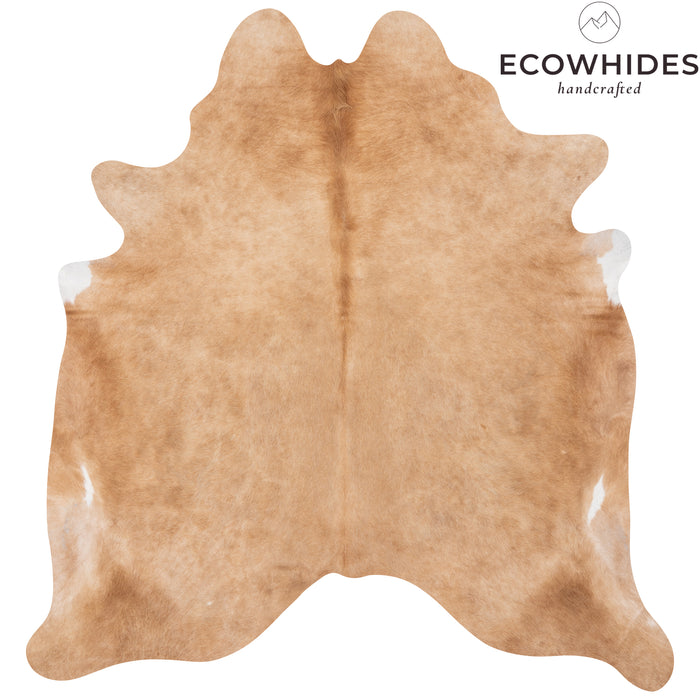 Brazilian Beige Cowhide Rug Size 6'11" L x 6'9" W 2509