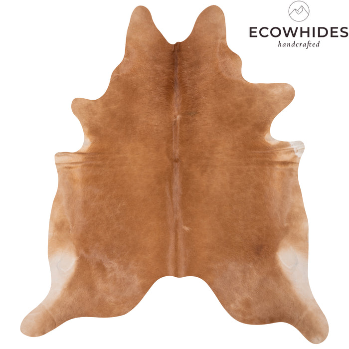 Brazilian Beige Cowhide Rug Size 6'11" L x 6'10" W 2510