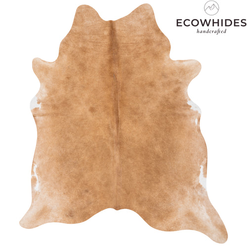 Brazilian Beige Cowhide Rug Size 6'3" L x 5'8" W 2514