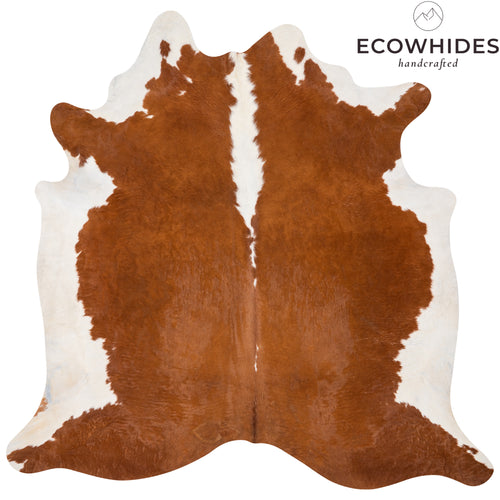 Brazilian Hereford Cowhide Rug Size 7'3" L x 7'6" W 2642