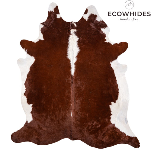 Brazilian Hereford Cowhide Rug Size 7'5" L x 6'6" W 3243