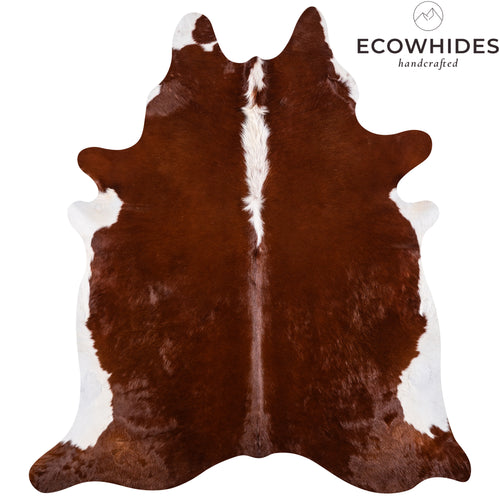 Brazilian Hereford Cowhide Rug Size 7'6" L x 6'9" W 3244