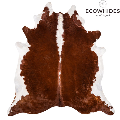 Brazilian Hereford Cowhide Rug Size 7'4" L x 6'10" W 3245