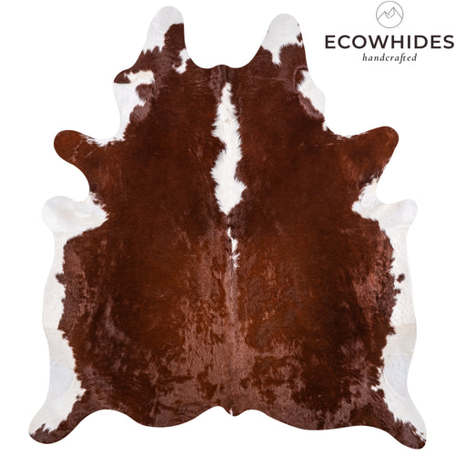 Brazilian Hereford Cowhide Rug Size 7'1" L x 6'2" W 3249