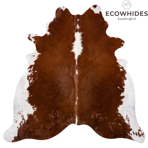 Brazilian Hereford Cowhide Rug Size 7'4" L x 7'1" W 3252