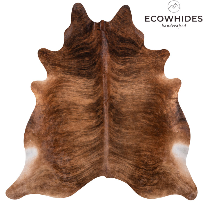 Brazilian Brindle Cowhide Rug Size 6'7" L x 6'5" W 3359