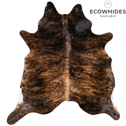Brazilian Brindle Cowhide Rug Size 7'0" L x 6'7" W 3377
