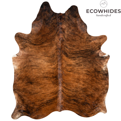 Brazilian Brindle Cowhide Rug Size 7'2" L x 5'8" W 3383