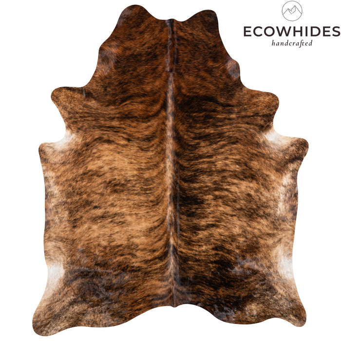 Brazilian Brindle Cowhide Rug Size 7'0" L x 5'8" W 3388