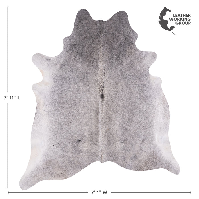 Brazilian Grey Cowhide Rug Size 7'11" L x 7'1" W 3467