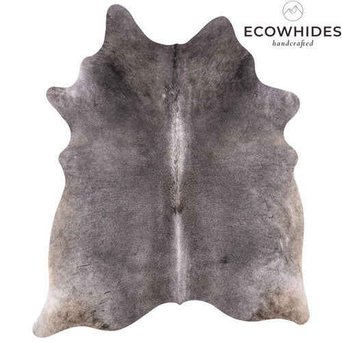 Brazilian Grey Cowhide Rug Size 6'11" L x 5'9" W 3493