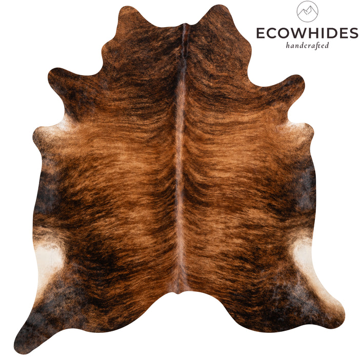 Brazilian Brindle Cowhide Rug Size 7'3" L x 7'0" W 3540