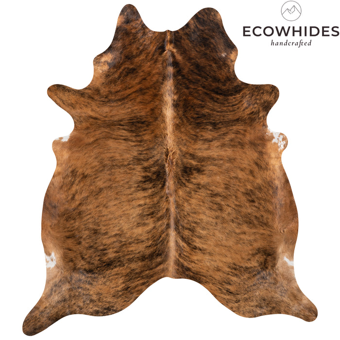 Brazilian Brindle Cowhide Rug Size 7'5" L x 6'8" W 3544