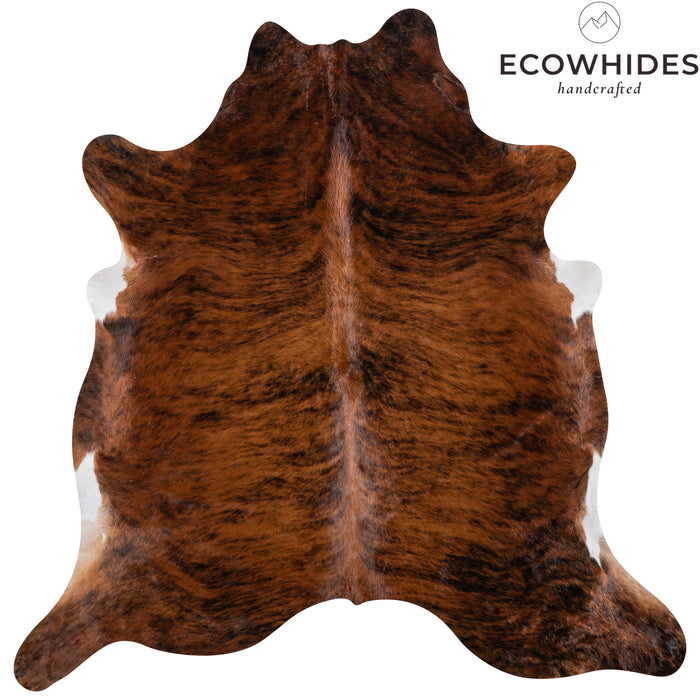 Brazilian Brindle Cowhide Rug Size 7'3" L x 7'1" W 3577