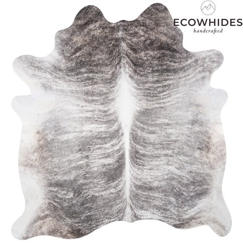 Brazilian Light Grey Brindle Cowhide Rug Size 6'11" L x 6'6" W 3622