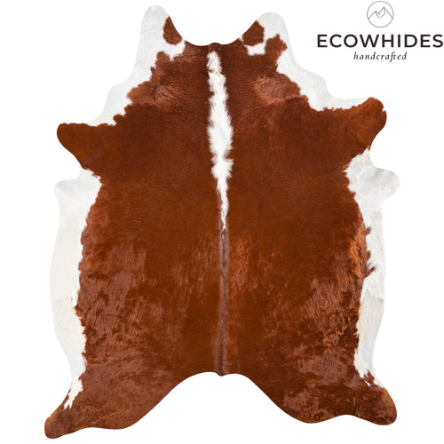 Brazilian Hereford Cowhide Rug Size 7'7" L x 6'4" W 3696