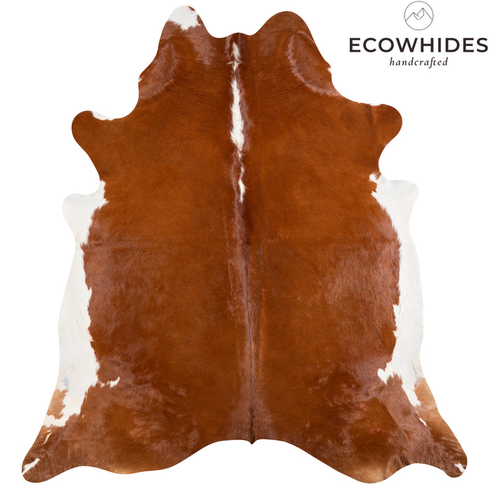 Brazilian Hereford Cowhide Rug Size 7'6" L x 7'2" W 3699