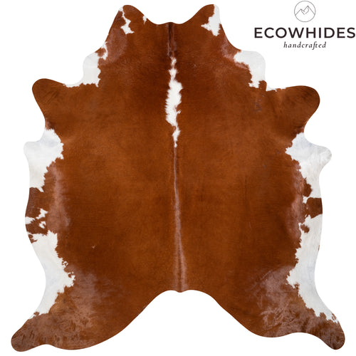 Brazilian Hereford Cowhide Rug Size 7'11" L x 7'5" W 3706