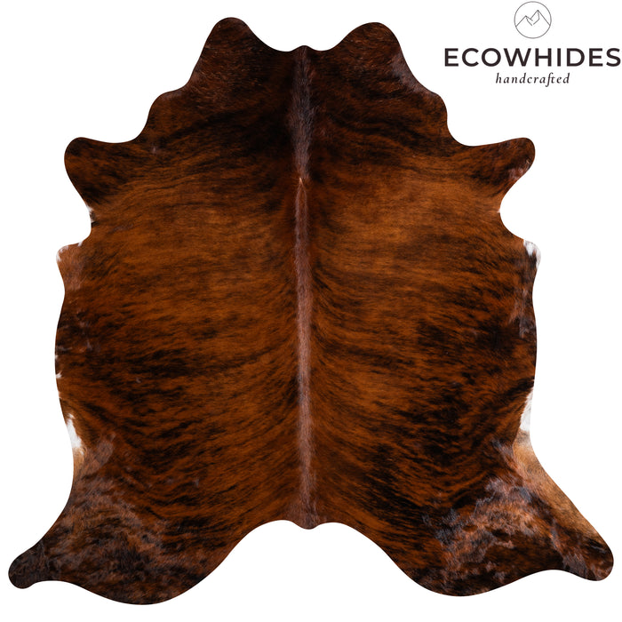 Brazilian Brindle Cowhide Rug Size 7'1" L x 7'7" W 3752