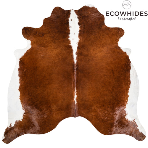 Brazilian Hereford Cowhide Rug Size 7'1" L x 7'7" W 3760