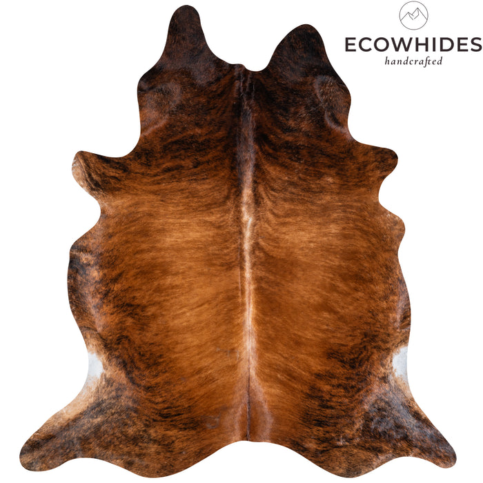 Brazilian Brindle Cowhide Rug Size 8'0" L x 7'4" W 3787