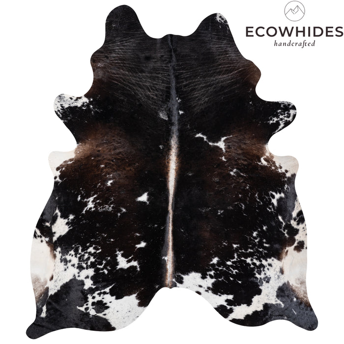 Brazilian Assorted Dark Cowhide Rug Size 7'9" L x 7'0" W 3805