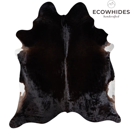 Brazilian Assorted Dark Cowhide Rug Size 7'11" L x 7'3" W 3833