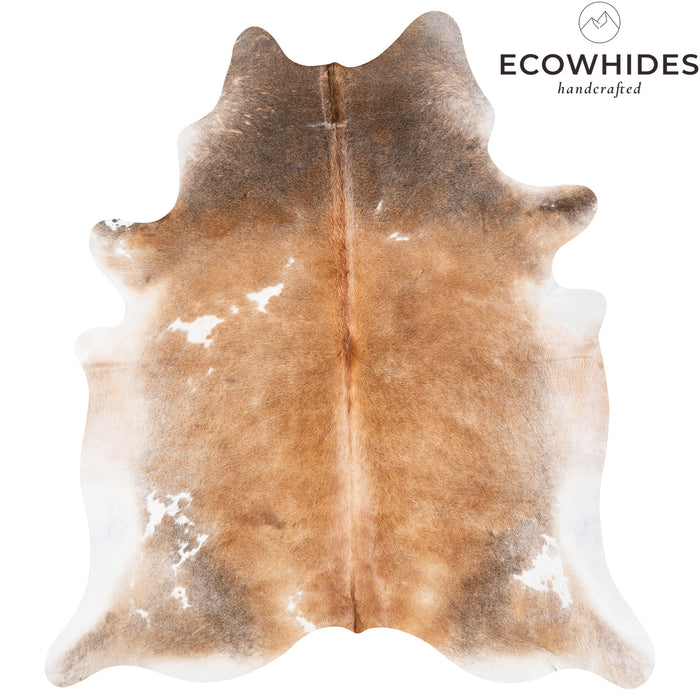 Brazilian Grey Palomino Cowhide Rug Size 7'8" L x 6'1" W 3839