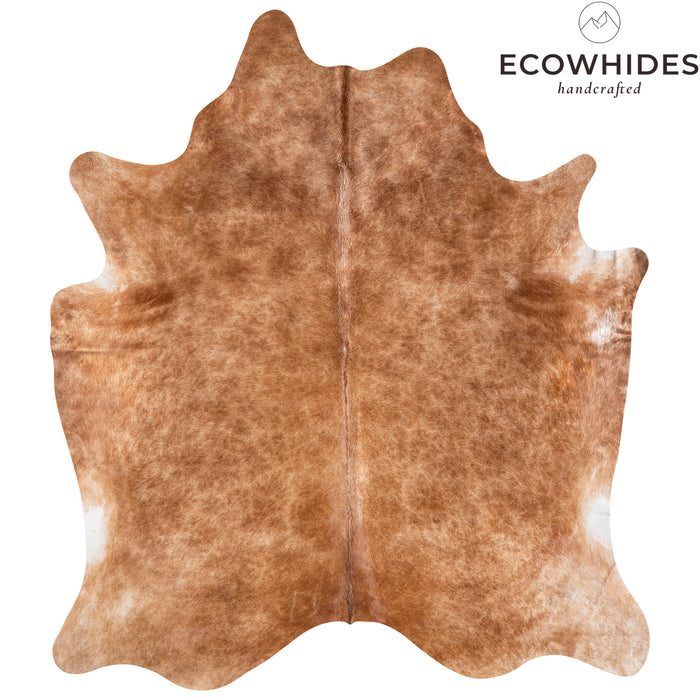 Brazilian Beige Cowhide Rug Size 8'1" L x 7'2" W 3844