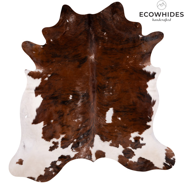 Vintage Tricolor Cowhide Rug Size 7'2'' L X 6'8'' W 4924 | eCowhides