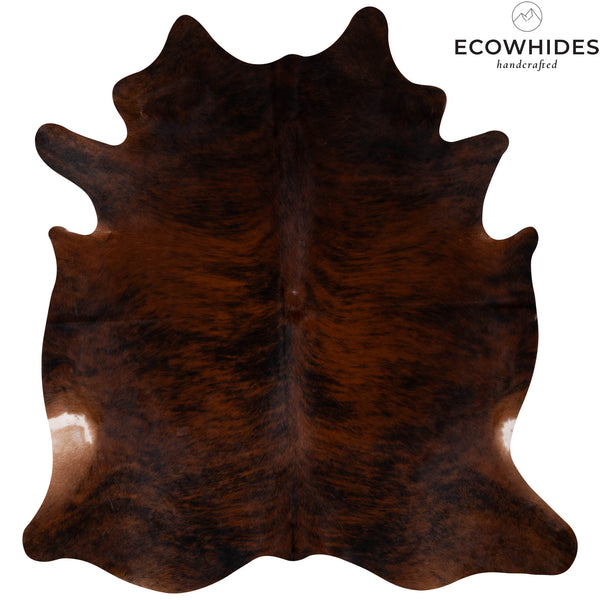 Brindle Cowhide Rug Size 7'3'' L X 6'9'' W 4946 , Stain Resistant Fur | eCowhides
