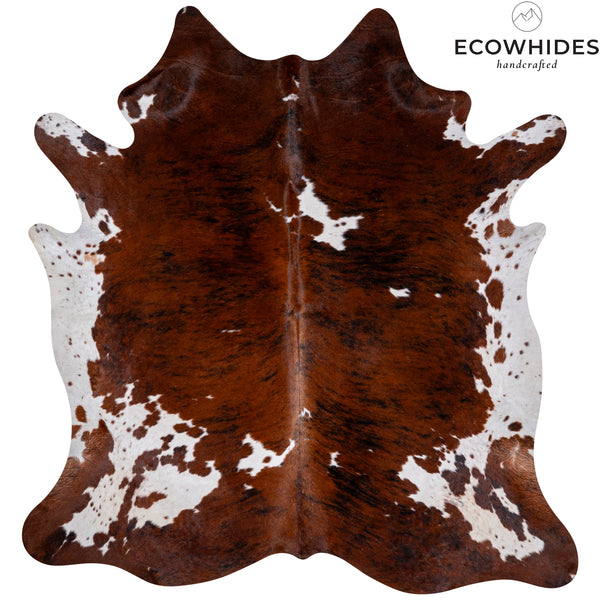 Tricolor Cowhide Rug Size 7' L X 6'6'' W 5313 , Stain Resistant Fur | eCowhides