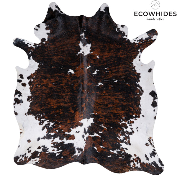 Tricolor Cowhide Rug Size 7' L X 5'10'' W 5315 , Stain Resistant Fur | eCowhides