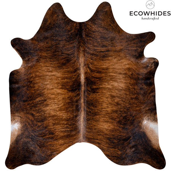 Brazilian Brindle Cowhide Rug Size  7' L x 6'10'' W 5528