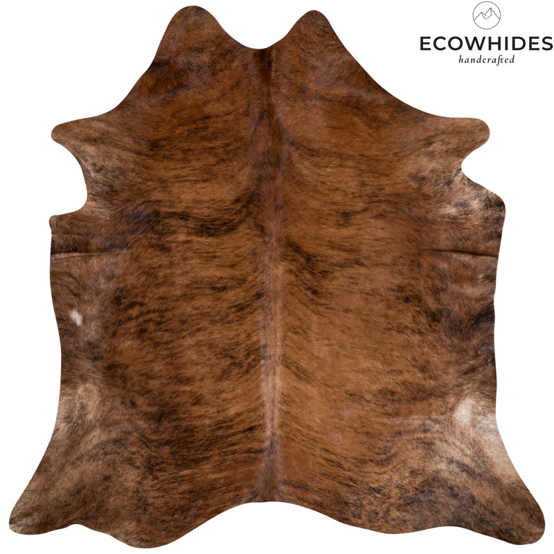 Brazilian Brindle Cowhide Rug Size 7'1" L x 7'2" W 5963